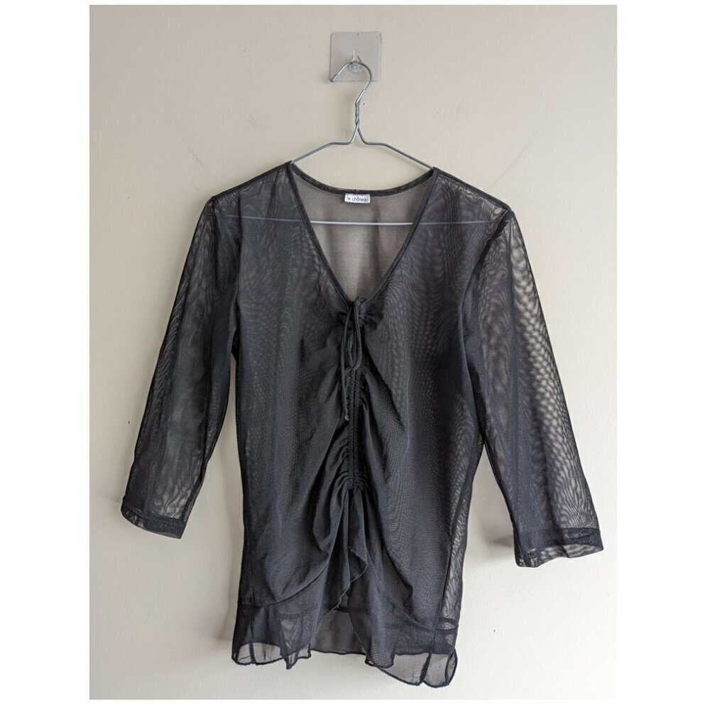 Vintage Le Chateau Y2K sheer top